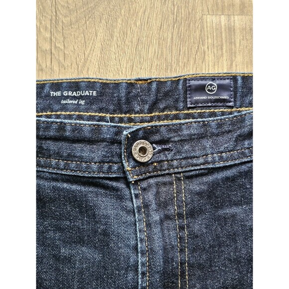 Adriano Goldschmied Jeans Mens 40x34 Blue The Graduate Tailored Leg Denim AG - Picture 3 of 14